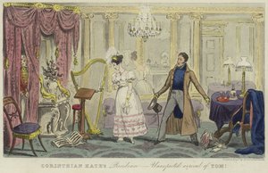 La résidence de Corinthian Kate - arrivée inattendue de Tom! - Isaac Robert Cruikshank